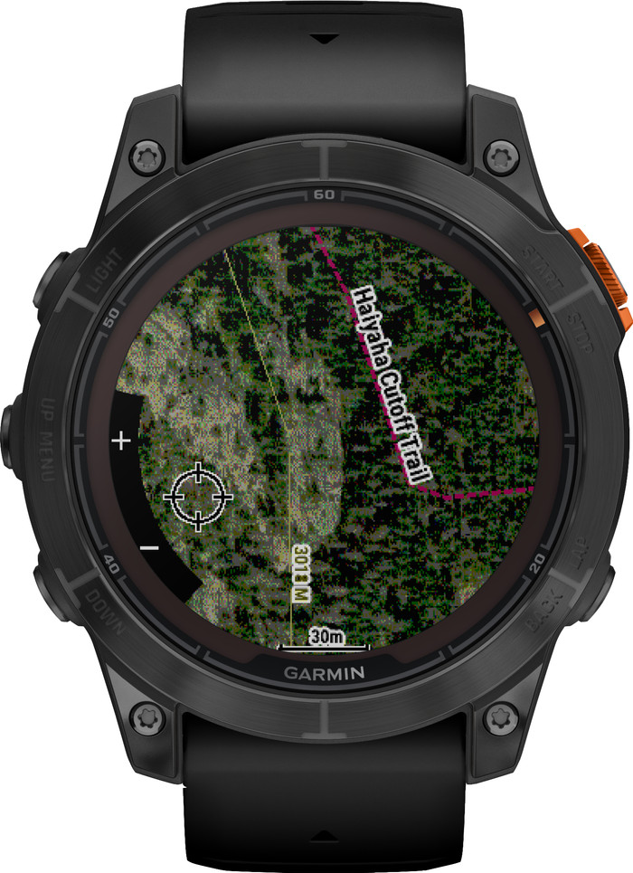 Garmin Fenix 7 Pro Solar Zwart 47mm voorkant