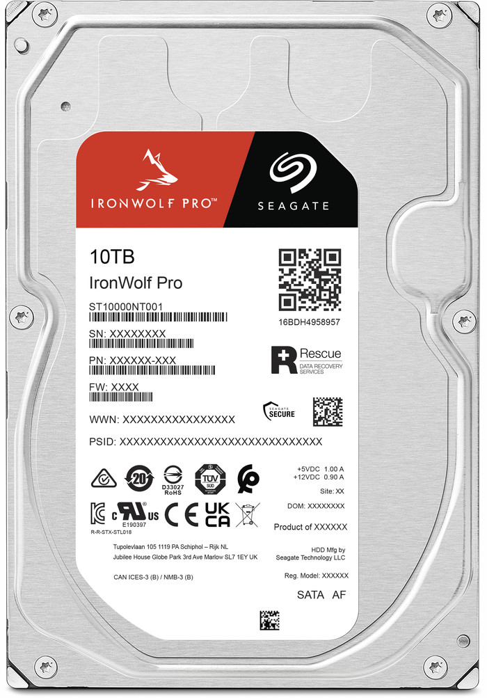 Seagate IronWolf Pro 10TB back