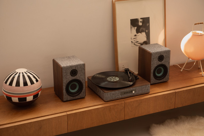 Crosley Aria Grey product in use
