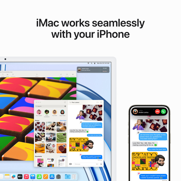 Apple iMac 24" (2023) M3 (8 core CPU/8 core GPU) 8GB/512GB Zilver QWERTY visual leverancier