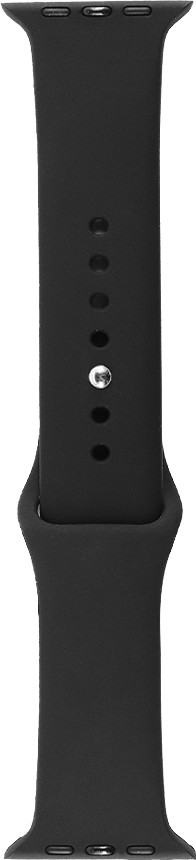 BlueBuilt Siliconen Bandje Zwart voor Apple Watch 40/41/42 mm Main Image