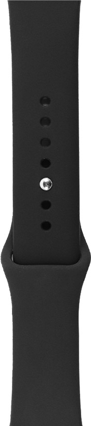 BlueBuilt Siliconen Bandje Zwart voor Apple Watch 40/41/42 mm achterkant