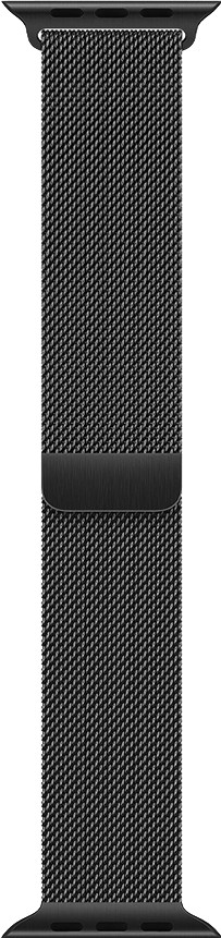BlueBuilt Milanees Bandje Zwart voor Apple Watch 44/45/46 mm Main Image