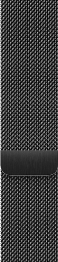 BlueBuilt Milanees Bandje Zwart voor Apple Watch 44/45/46 mm achterkant