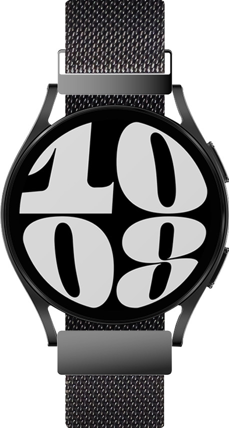 BlueBuilt Milanese Watch Strap Black for Samsung 20mm detail