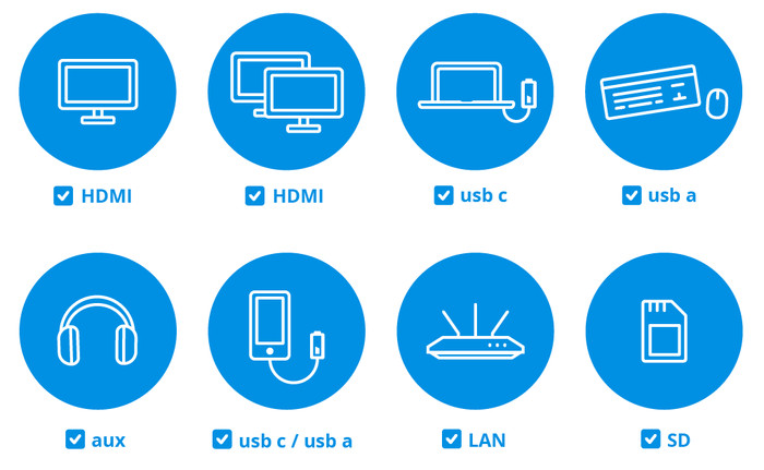 BlueBuilt DisplayLink Docking Station met USB-C visual Coolblue 1