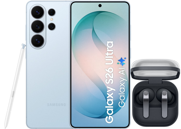 Samsung Galaxy S26 Ultra 512GB Light Blue 5G + Samsung Galaxy Buds4 Pro Black Main Image