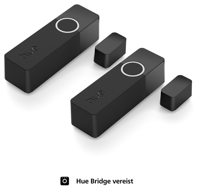 Philips Hue Secure Contact Sensor Zwart 2-pack voorkant