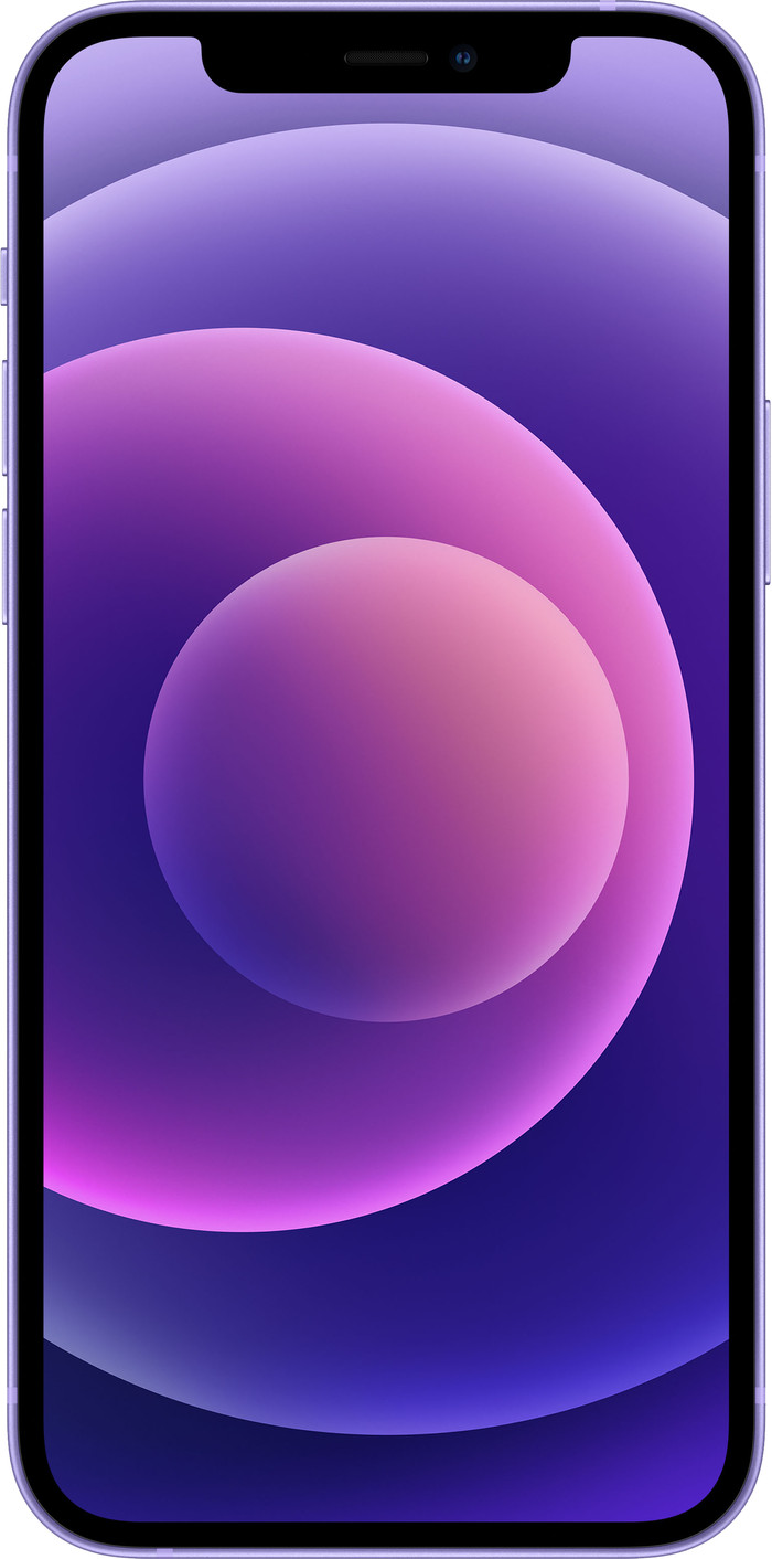 Refurbished iPhone 12 128GB Paars (Zo goed als nieuw) voorkant