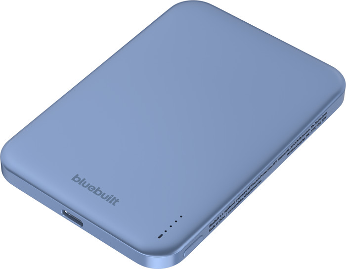 BlueBuilt Draadloze Powerbank met Qi2 en MagSafe 5.000 mAh met Snelladen 20 Watt Blauw voorkant