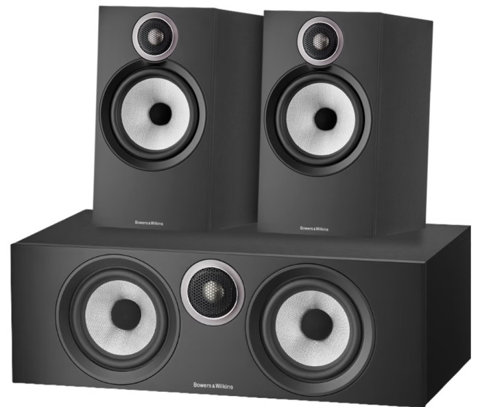 Bowers & Wilkins HTM6 S3 + 606 S3 (per paar) Zwart Main Image