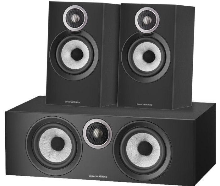 Bowers & Wilkins HTM6 S3 + 607 S3 (per pair) + Black Main Image