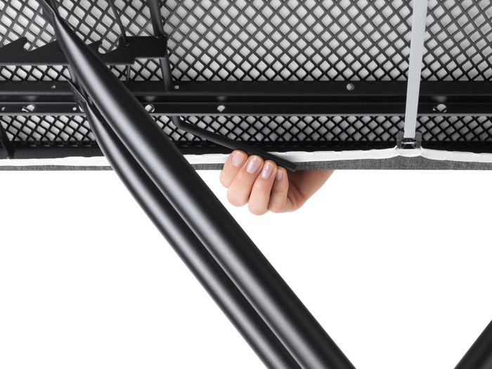 Brabantia Ironing Board C 124x45cm Spring Bubbles product in use