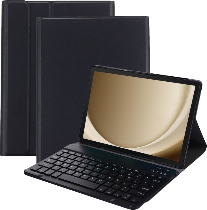 Just in Case Premium Samsung Galaxy Tab A9 Plus Toetsenbord Hoes QWERTY Zwart Main Image