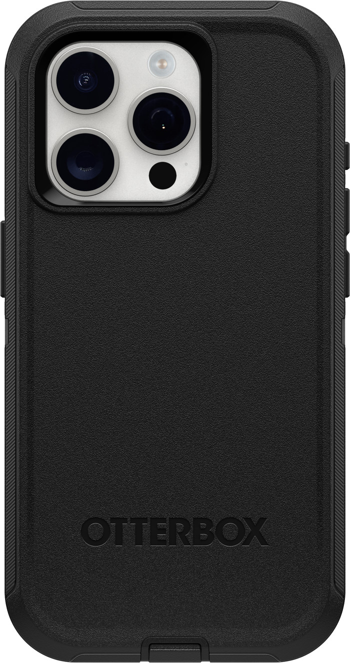 Otterbox Defender Apple iPhone 15 Pro Back Cover Zwart achterkant