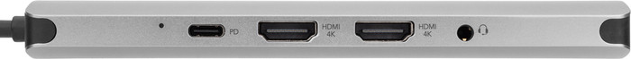 BlueBuilt 9-in-1 Dual HDMI Docking Station met USB-C achterkant