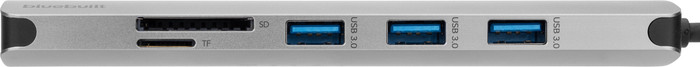 BlueBuilt 9-in-1 Dual HDMI Docking Station met USB-C voorkant