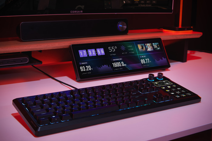 Corsair GALLEON 100 SD Gaming Toetsenbord Qwerty product in gebruik