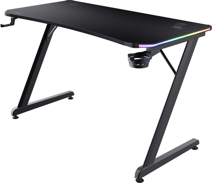 Trust GXT709 Luminus RGB Game Bureau Zwart rechterkant