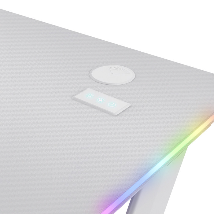 Trust GXT709 Luminus RGB Gaming Desk White detail