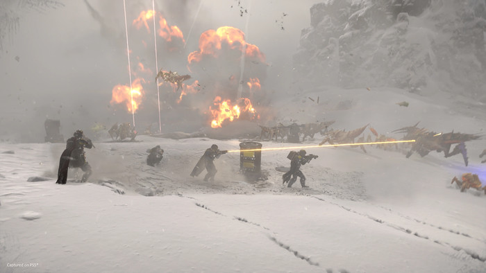 Helldivers 2 PS5 product in gebruik