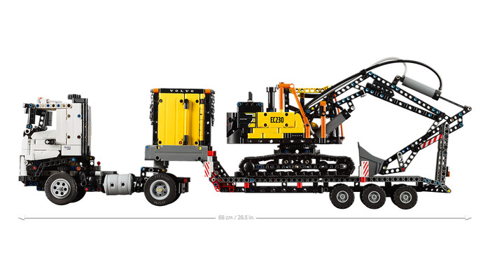 LEGO Technic Volvo FMX truck & EC230 elektrische graafmachine 42175 detail