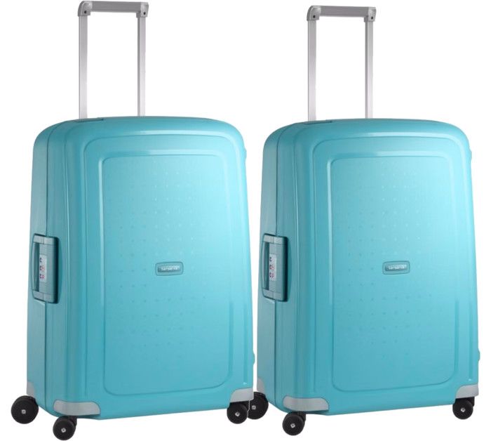 Samsonite S'Cure Spinner 69cm Duo Pack Aqua Blue Main Image