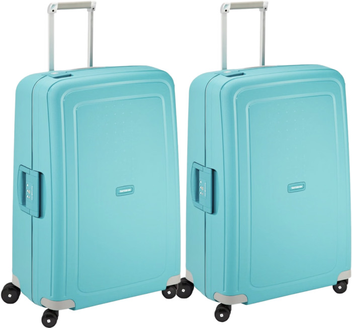 Samsonite S'Cure Spinner 75cm Duo Pack Aqua Blue Main Image