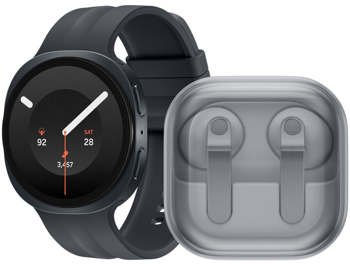 Samsung Galaxy Watch 9 Zwart 44mm + Samsung Galaxy Buds4 Wit Main Image