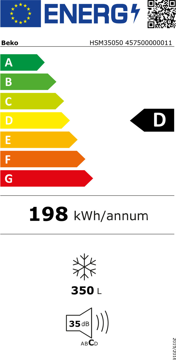 Beko HSM35050 energielabel