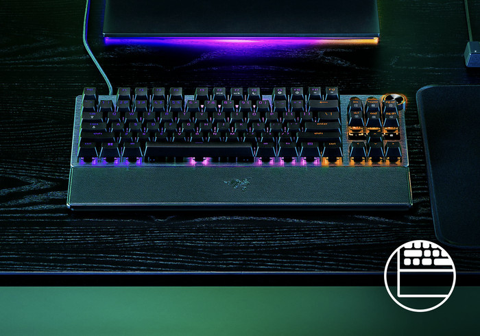 Razer Huntsman V3 Pro TKL Gaming Toetsenbord Qwerty product in gebruik