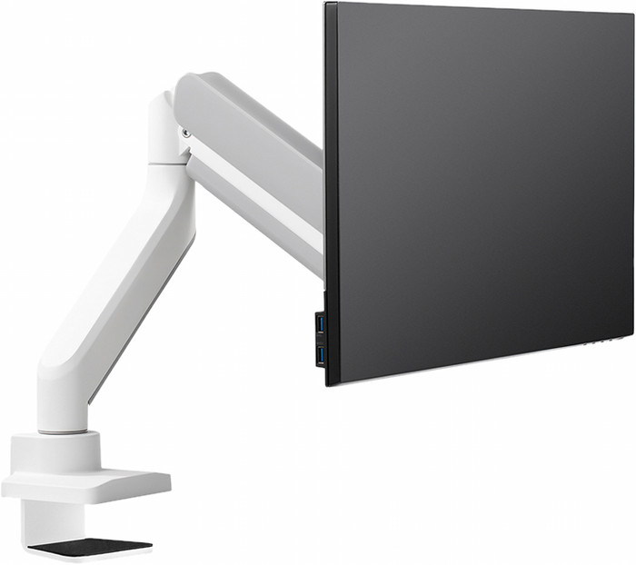 Neomounts NEXT Core DS70-450WH1 Monitorarm Gasgeveerd - Wit linkerkant