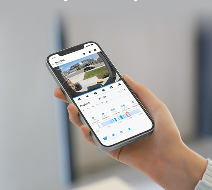 Reolink D340W + Chime + Home Hub 1 product in gebruik