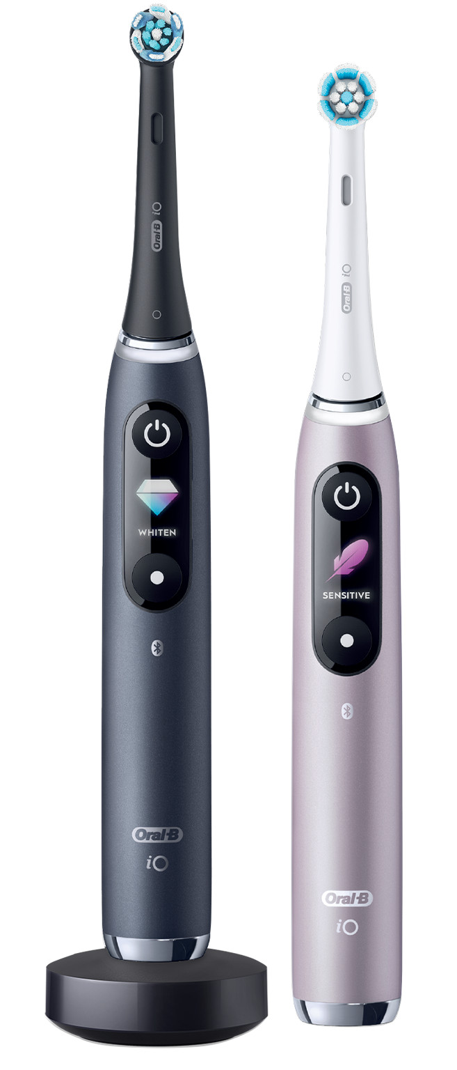 Oral-B iO 9n Rose Quartz and Onyx Black Duo Pack Special Edition front
