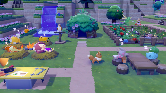 Nintendo Switch 2 + Pokémon Pokopia product in gebruik