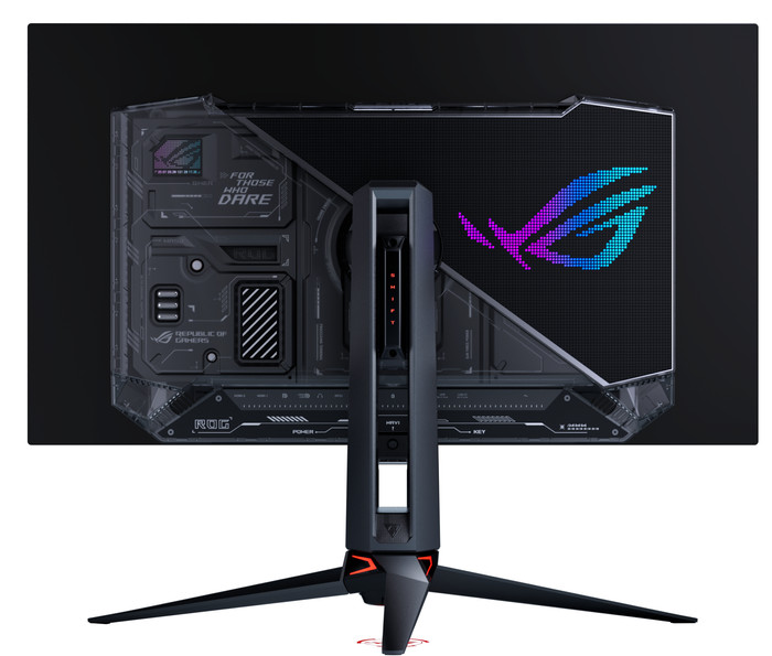 ASUS ROG Swift PG32UCWM OLED achterkant