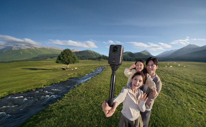 DJI Osmo 360 II Adventure Combo product in gebruik