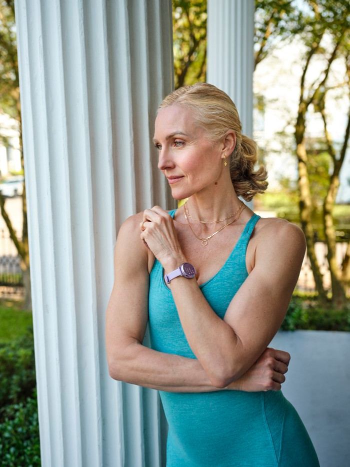 Garmin Lily 2 Paars product in gebruik