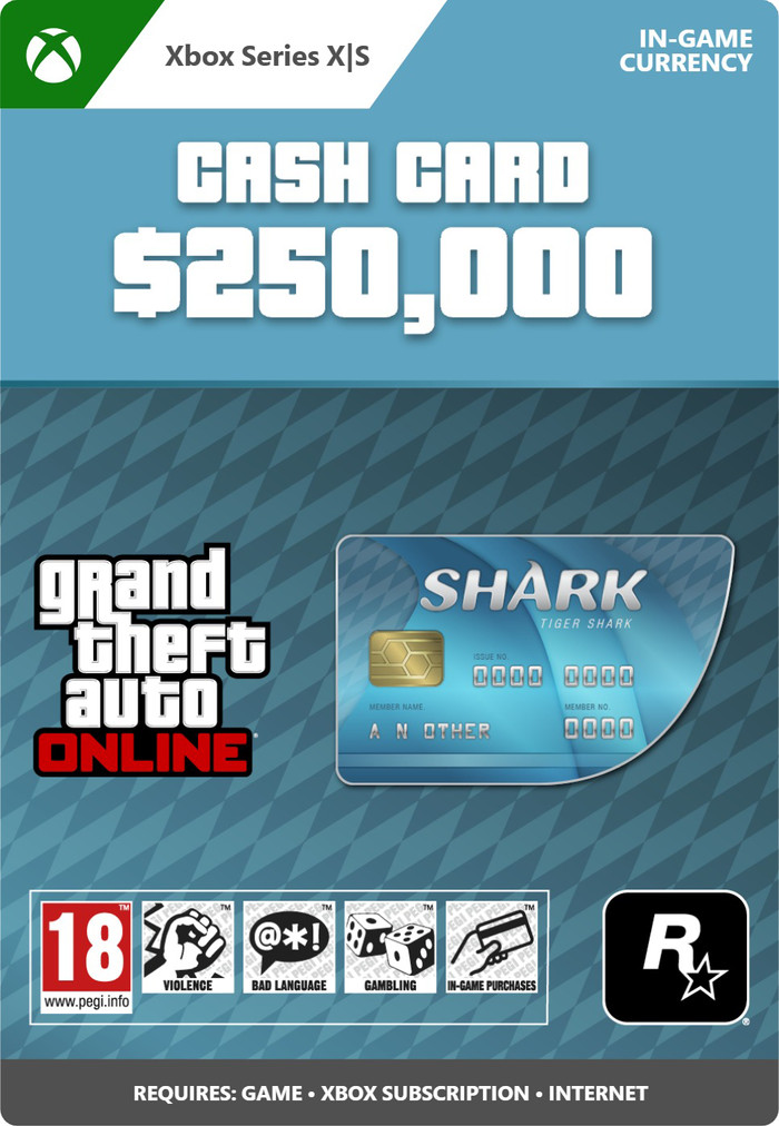 GTA Online: Tiger Shark Cash Card Xbox Series X|S - Digitaal voorkant