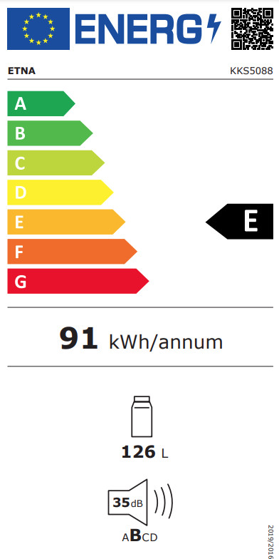 ETNA KKS5088 energy label