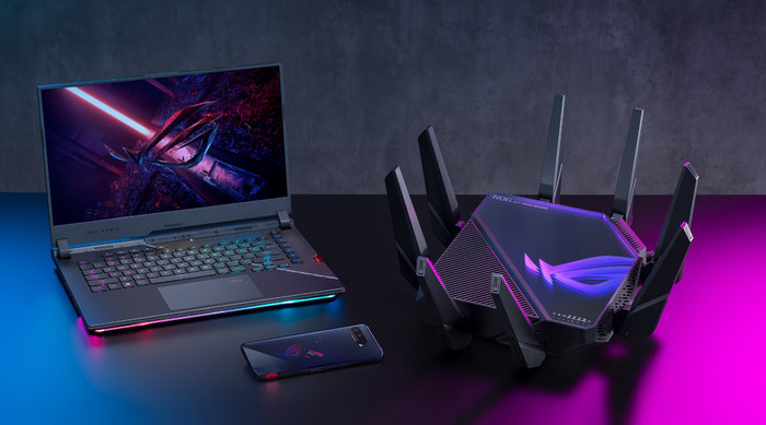 ASUS ROG Rapture GT-AXE16000 product in gebruik