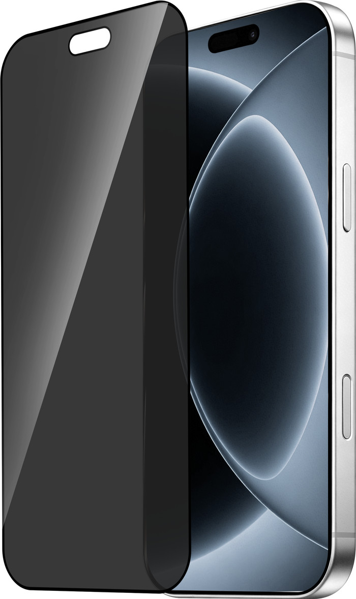 BlueBuilt iPhone 18 Pro Privacy Filter Screenprotector Glas detail