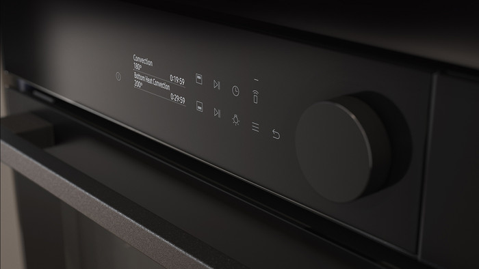 Samsung NV7B5755SAK/U1 Dual Cook Flex product in use