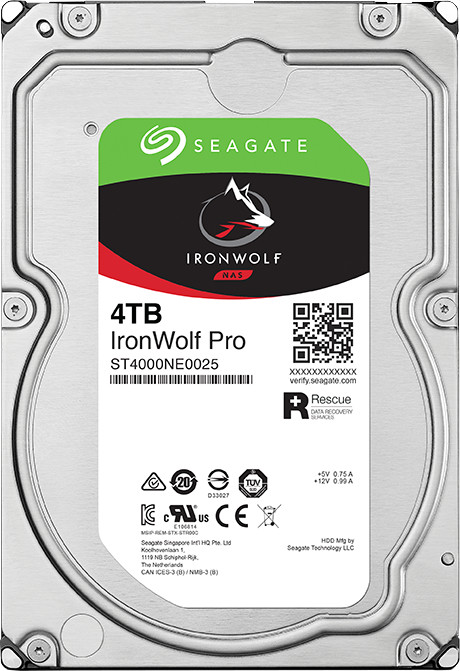 Seagate Ironwolf Pro 4TB back