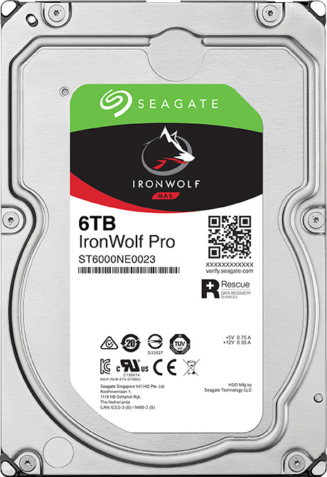Seagate Ironwolf Pro 6TB achterkant