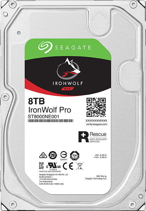 Seagate Ironwolf Pro 8TB achterkant