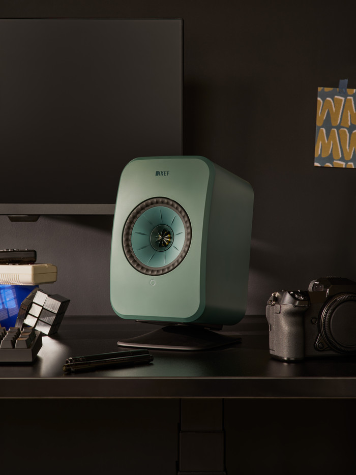 KEF LSX II LT Groen product in gebruik