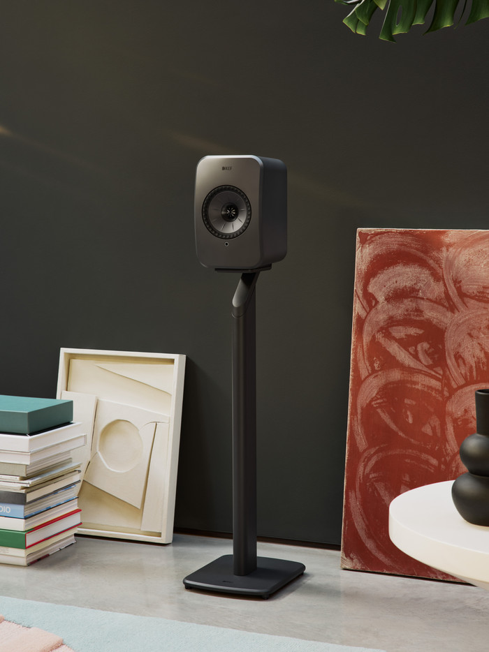 KEF LSX II LT Gray product in use