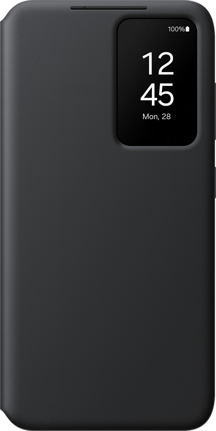 Samsung Galaxy S24 128GB Zwart 5G + Smart View Book Case Zwart voorkant