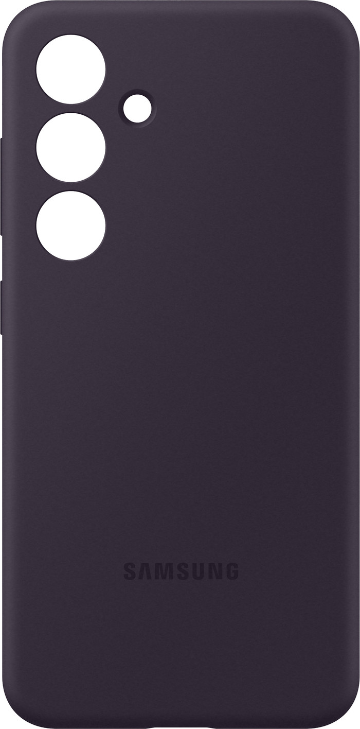 Samsung Galaxy S24 Siliconen Back Cover Donkerpaars voorkant